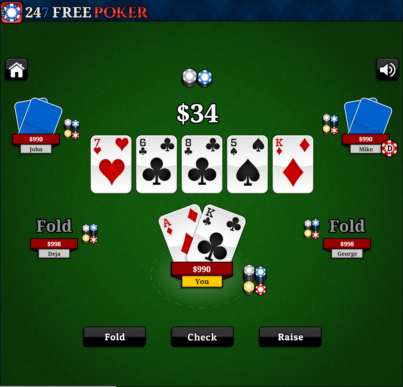 poker river example
